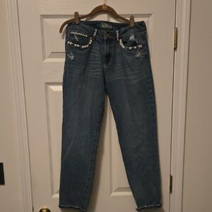 Rewash Distressed Denim Boyfriend Jeans